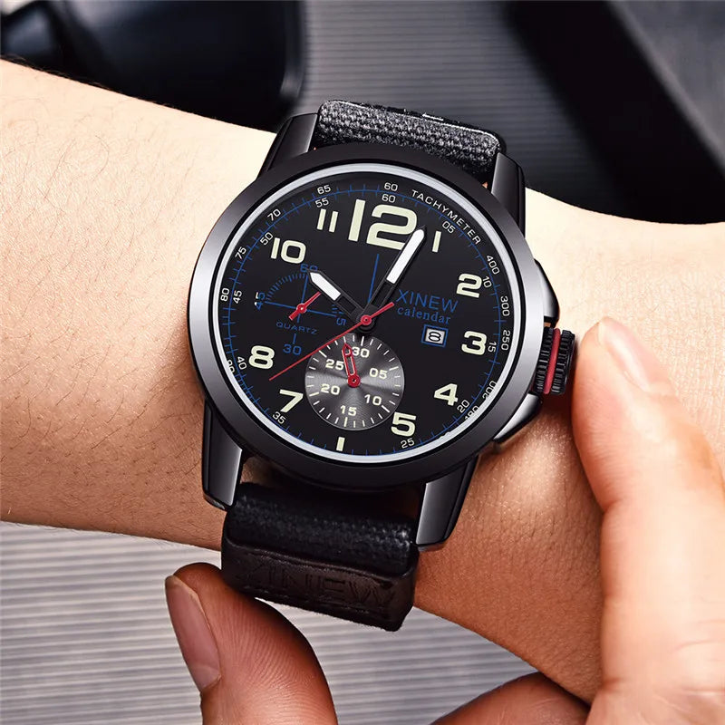 Men Big Brand XINEW Watches Fashion Nylon Band - Product Image 4