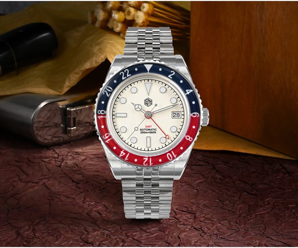 San Martin mm NH GMT Diver's Watch Men Sapphire - Product Image 18