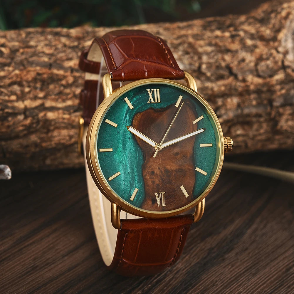vastara bobo bird men’s wooden watch watch 28 - classic unisex timepiece with stainless steel (USA)