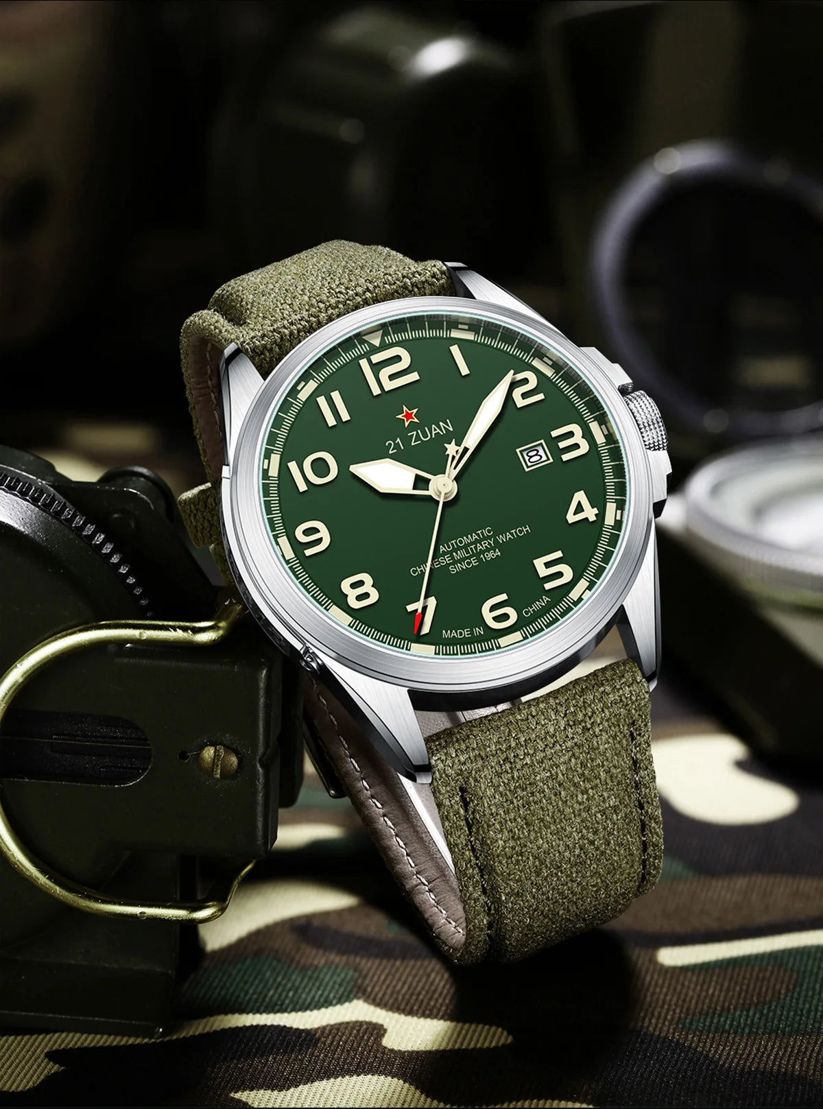 vastara seagull d581 's military retro clock luminous sport s gift watch 10 - classic unisex timepiece with stainless steel