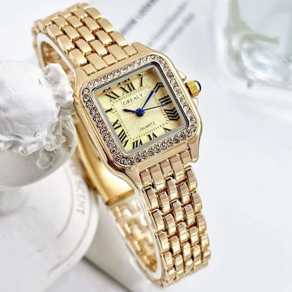 vastara - aurelia edge the crystal cut timepiece watch detail - reliable movement, waterproof, waterproof luxury design (USA)