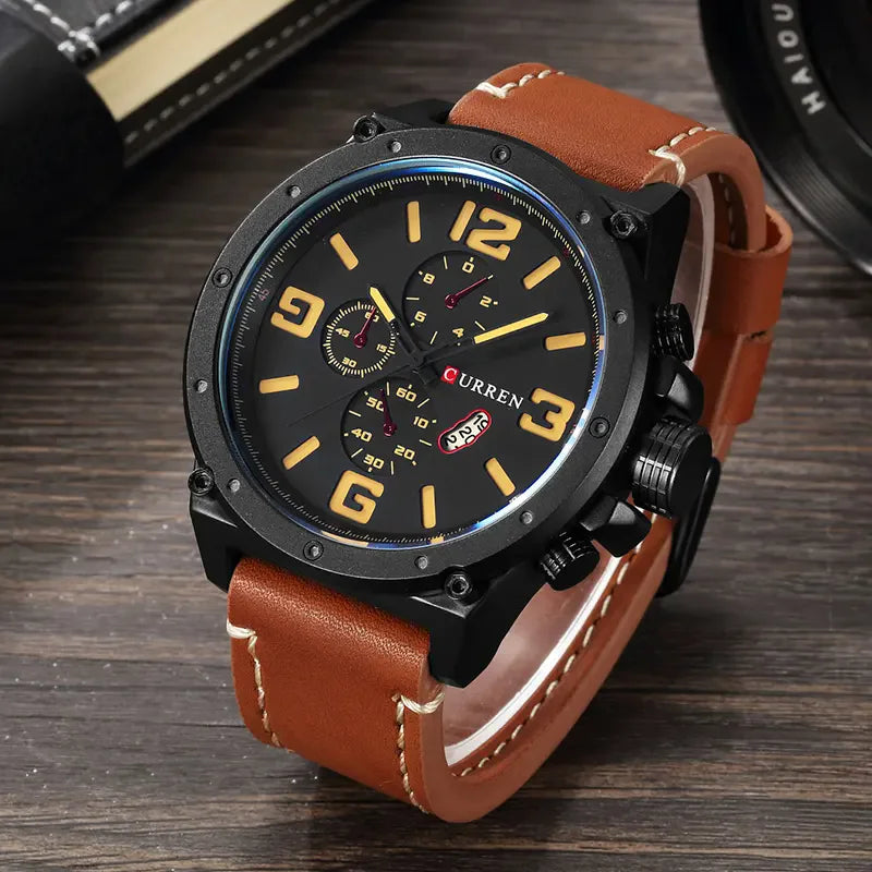vastara - curren watch men watch 26 - modern unisex timepiece with waterproof (USA)