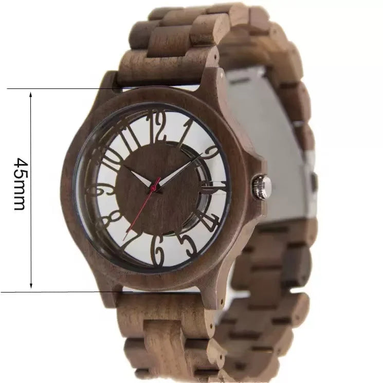 wooden watches for men handmade engraved wood watch analog quartz men's wooden watch watch 6 - casual unisex timepiece with