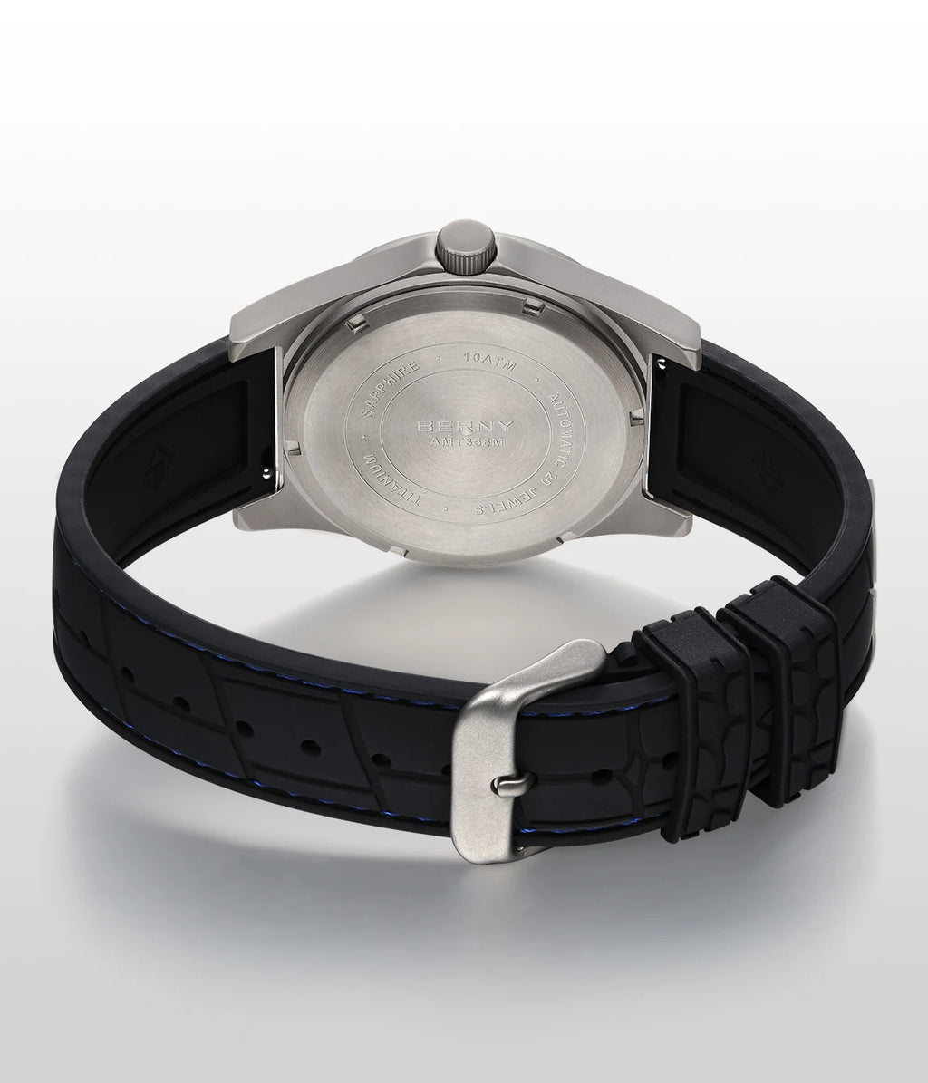 vastara berny full titanium super luminous with sapphire st1731 watch 46 - classic unisex timepiece with stainless steel