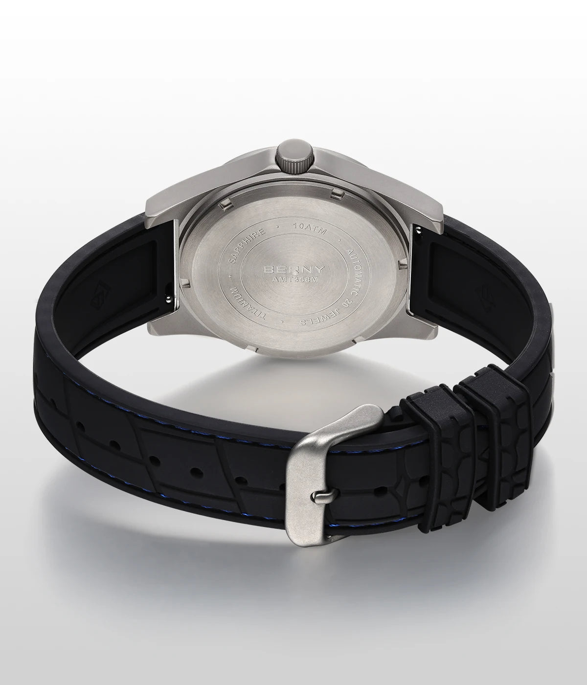 vastara berny full titanium super luminous with sapphire st1731 watch 46 - classic unisex timepiece with stainless steel