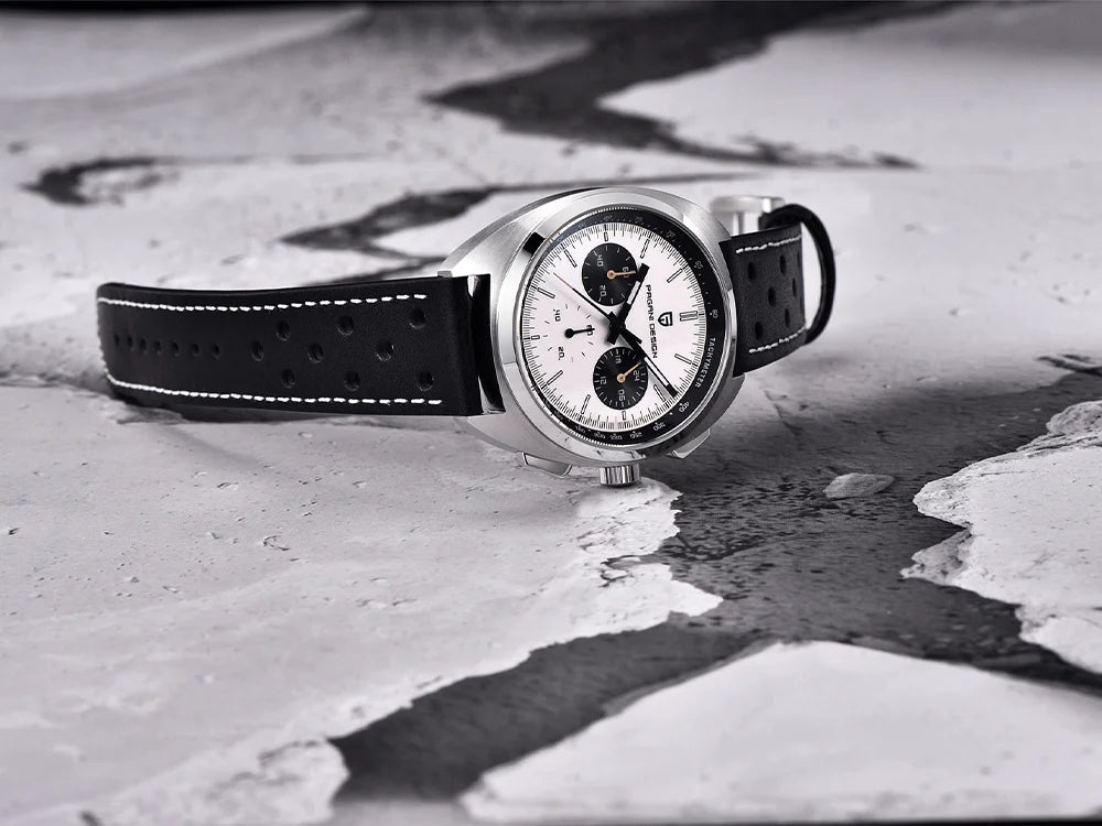 vastara luxury men’s chronograph – sapphire stainless steel watch 17 - casual unisex timepiece with chronograph (USA)