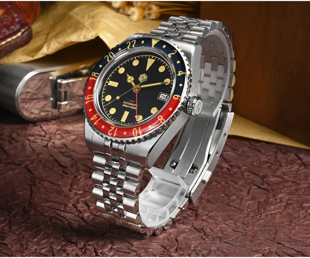 San Martin mm NH GMT Diver's Watch Men Sapphire - Product Image 12