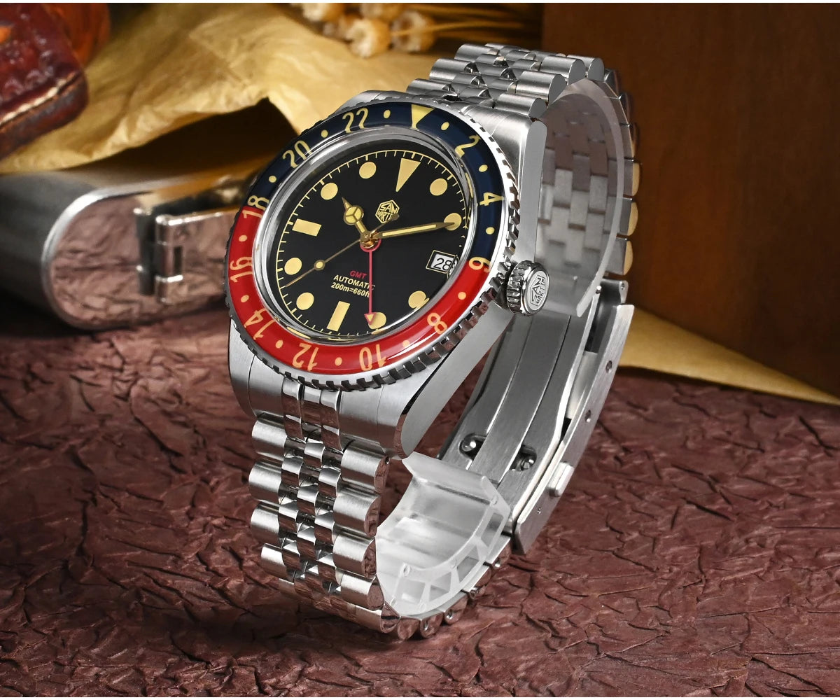 San Martin mm NH GMT Diver's Watch Men Sapphire - Product Image 12