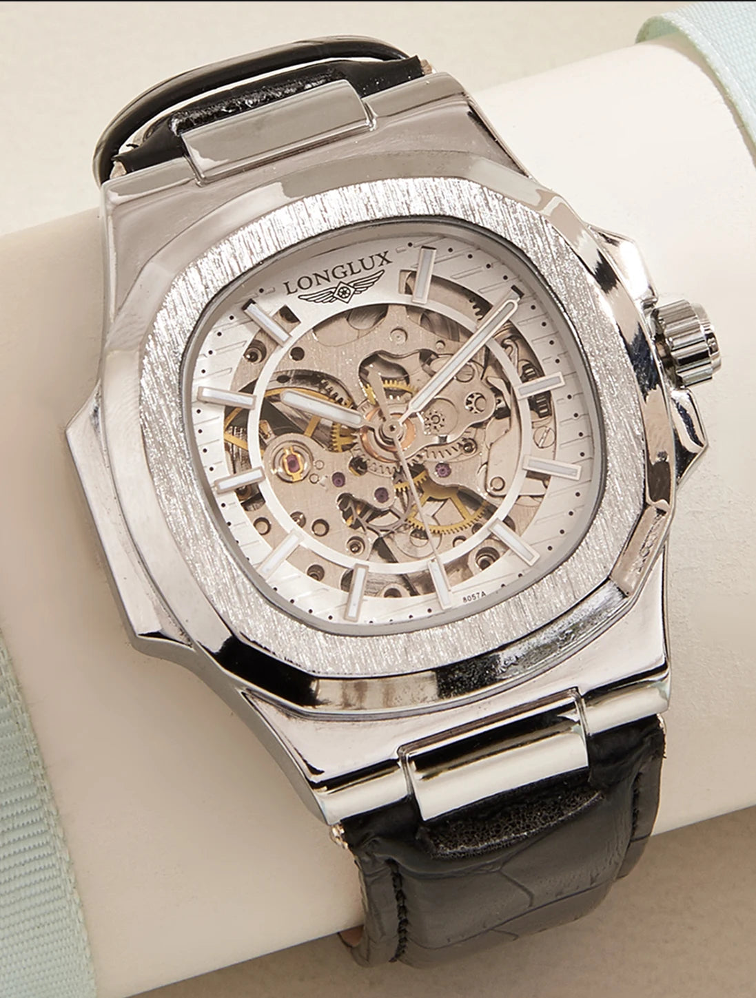 vastara - shadowcore skeleton automatic watch watch 9 - casual unisex timepiece with waterproof (USA)