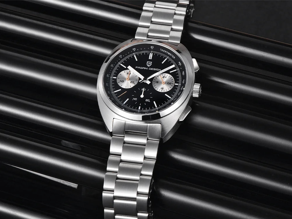 vastara luxury men’s chronograph – sapphire stainless steel watch 21 - casual unisex timepiece with chronograph (USA)