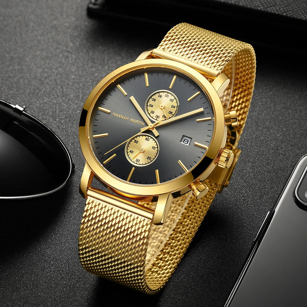 Stainless Steel Men Watch Multifunctional Dial - Product Image 5