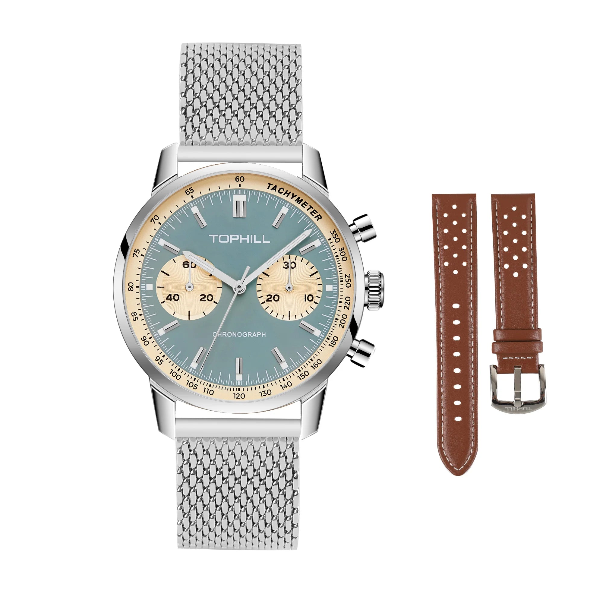 TOPHILL Chronograph Watch Pilot Watch Seagull - Product Image 26