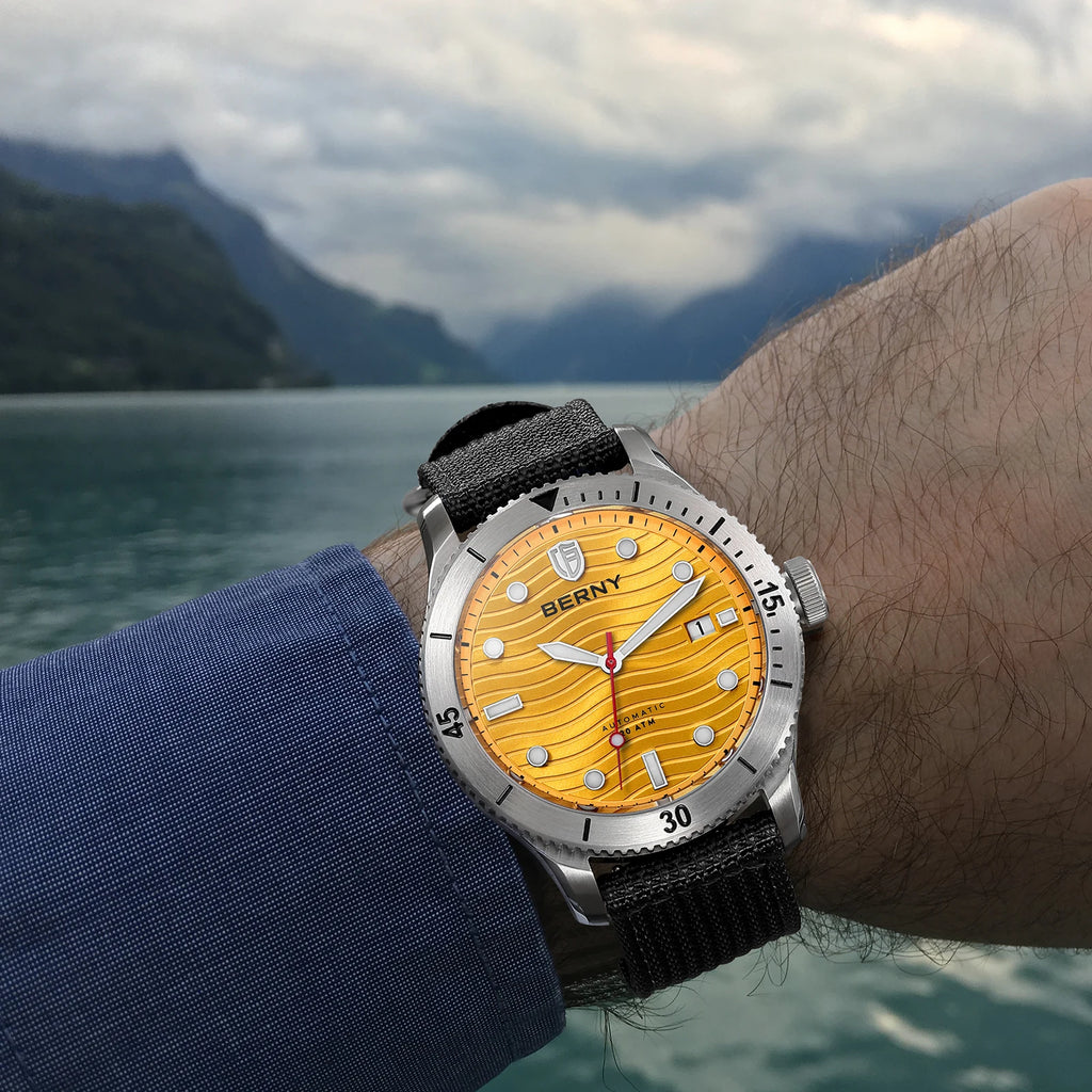 vastara berny diver for pt5000 luminous sapphire lens sport swimming diving watch 25 - classic unisex timepiece with