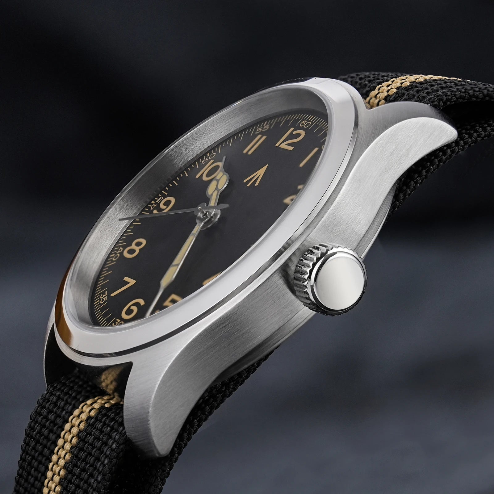 Militado ML Vintage Black Watch VH Sweep Quartz - Product Image 33