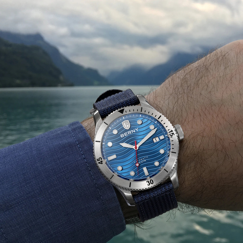 vastara berny diver for pt5000 luminous sapphire lens sport swimming diving watch 23 - classic unisex timepiece with