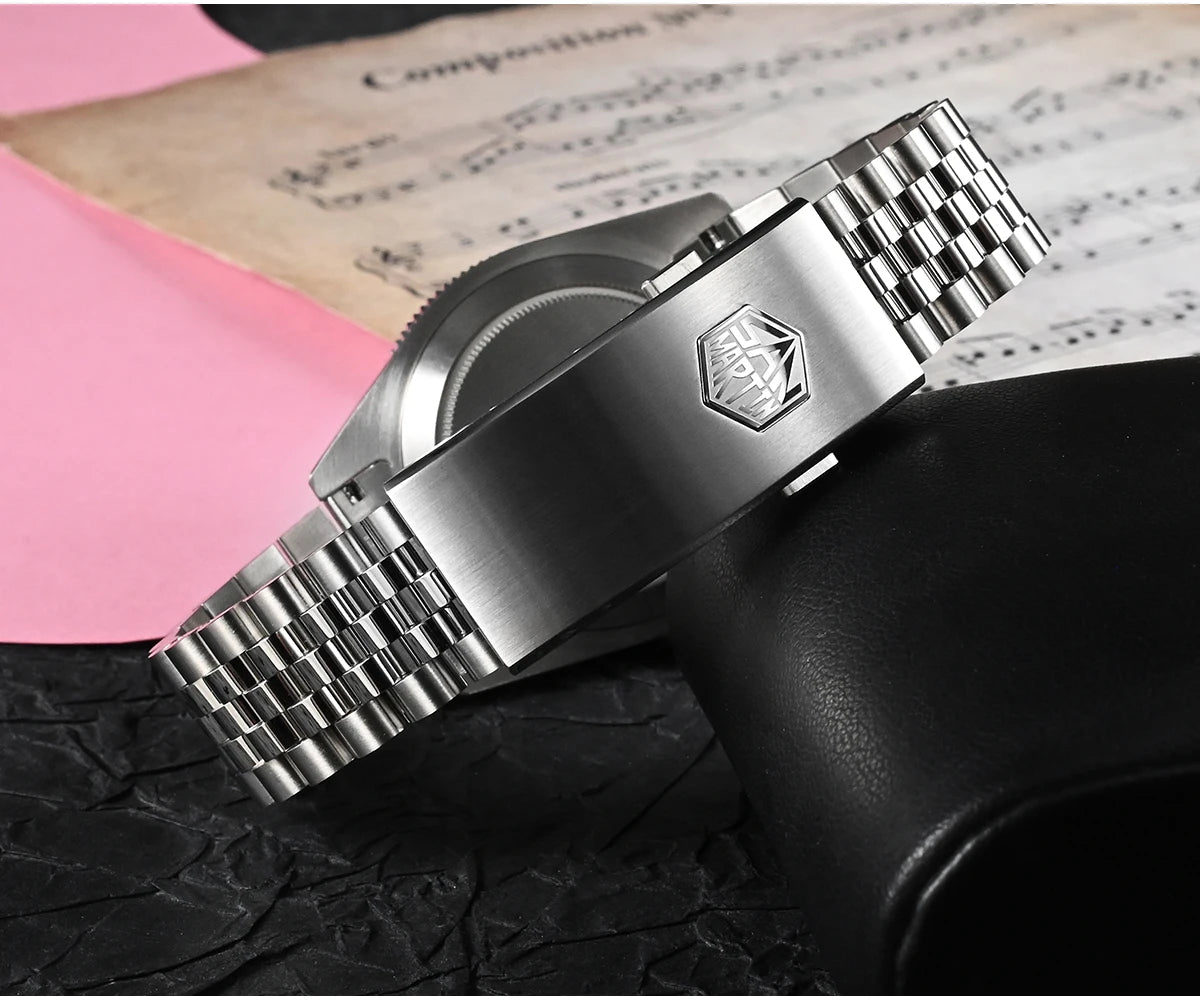 San Martin mm Diver Watch Enamel Dial Light Blue - Product Image 23