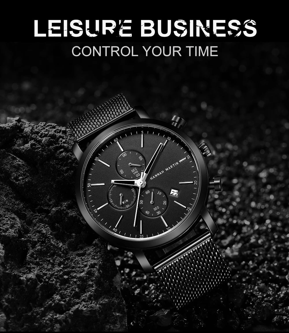 vastara business stainless steel watch 10 - business unisex timepiece with stainless steel (USA)