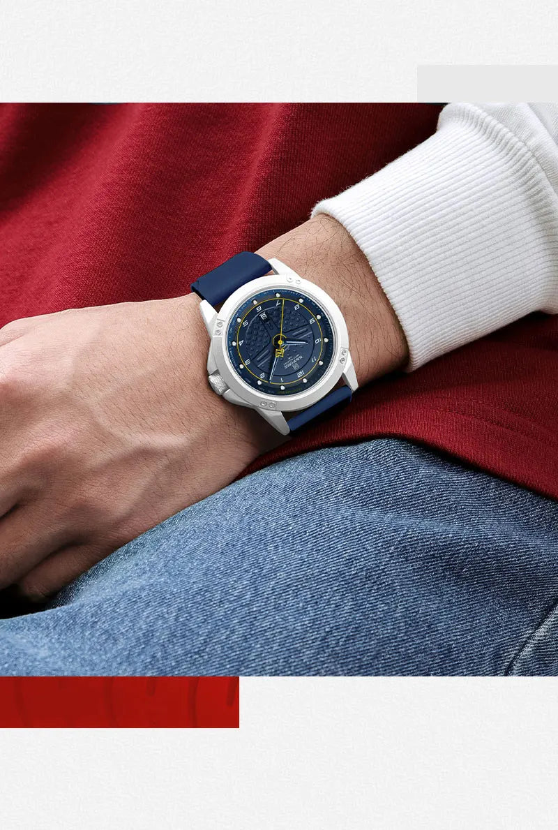 vastara naviforce casual 's es sport silicone strap luminous clock relogio masculino watch 13 - casual unisex timepiece with