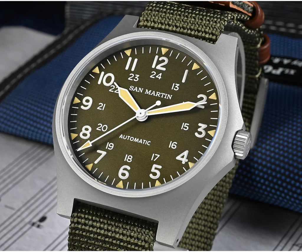 San Martin mm NH Field Automatic Watches Men Wrist - Product Image 17