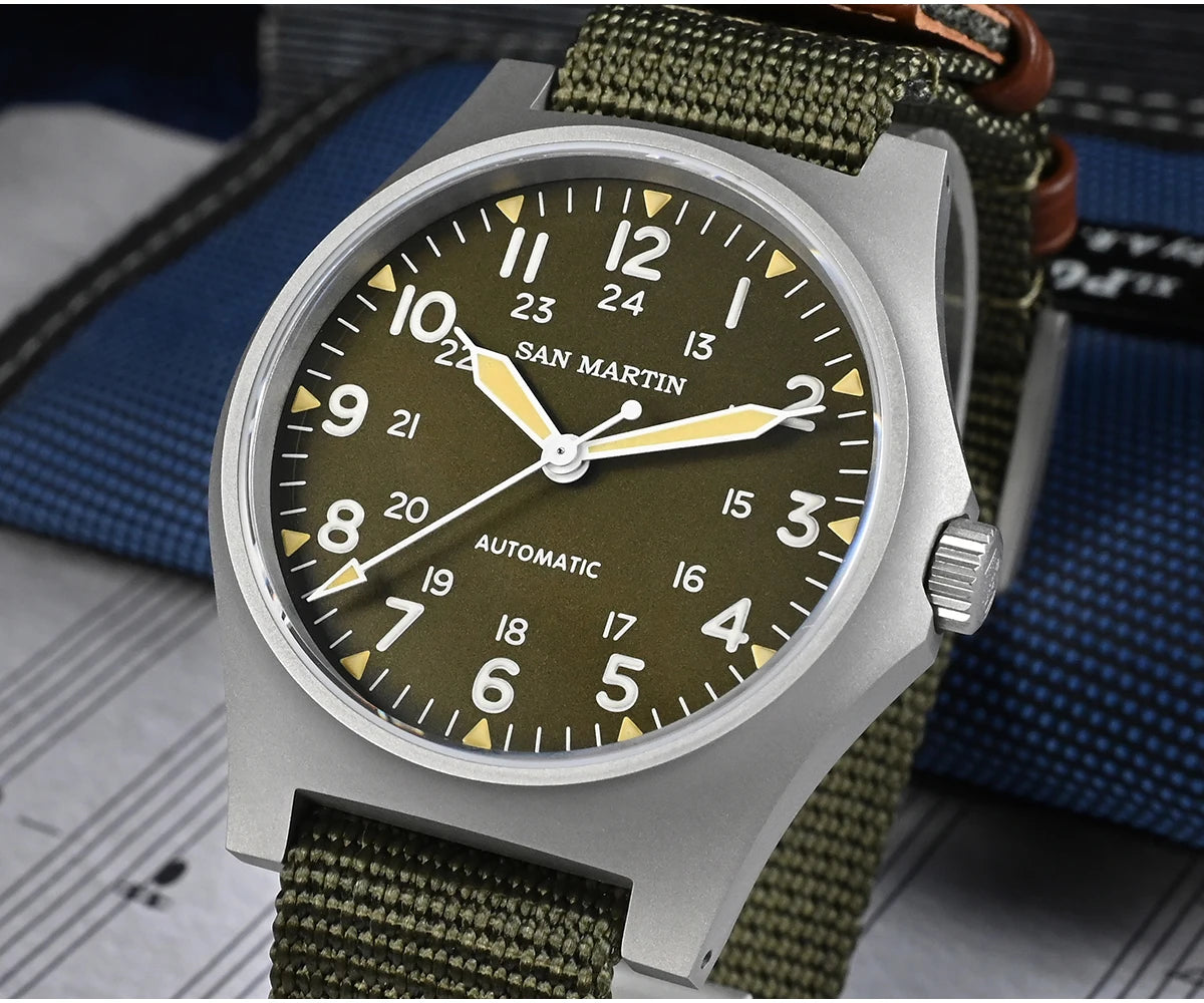 San Martin mm NH Field Automatic Watches Men Wrist - Product Image 17