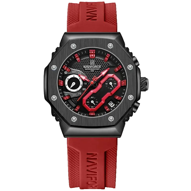 vastara chronograph naviforce es luminous lover clock sport chronograph quatz wristes relogio feminino - chronograph watch