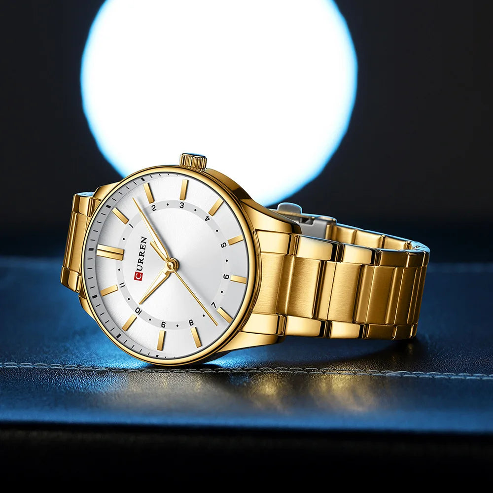 vastara 8430 classic 's luminous stainless steel business and leisure 's reloj hombre watch 18 - business unisex timepiece