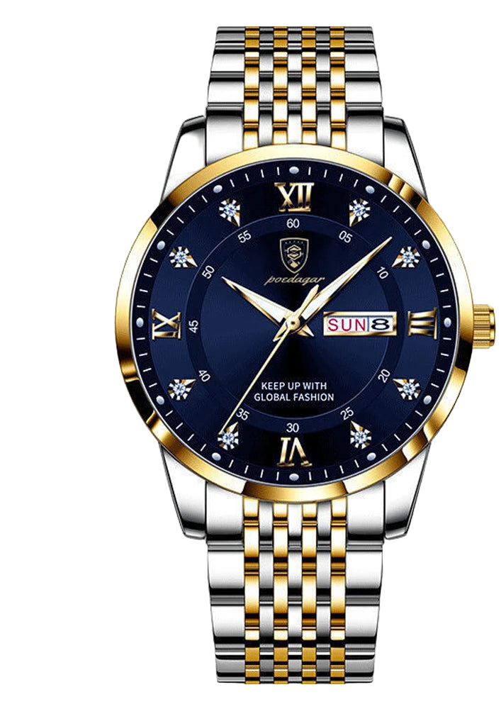 unisex modern watch vastara - imperiumedge classic roman quartz men s watch - daily wear timepiece with neutral dial (USA)