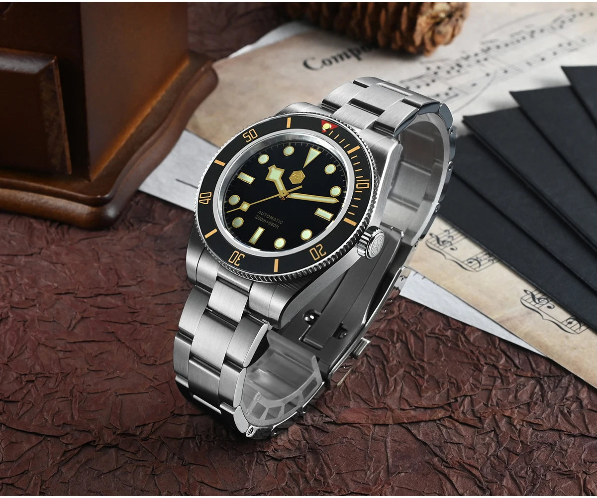 San Martin mm Retro Luxury Diver Watch NH - Product Image 10