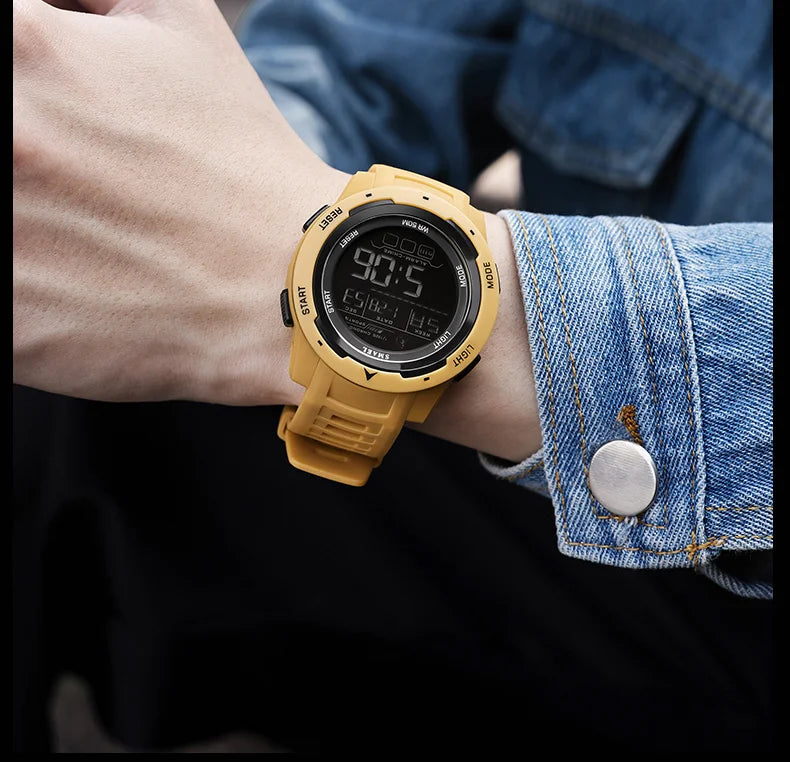 vastara smael 8105 digital es sports led wristes 's 50m digital light stop for watch 26 - sports unisex timepiece with