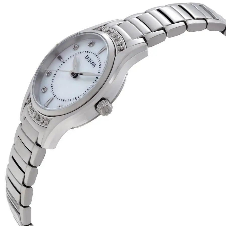 Bulova | Quartz White Mother Pearl Dial Ladies - Product Image 2