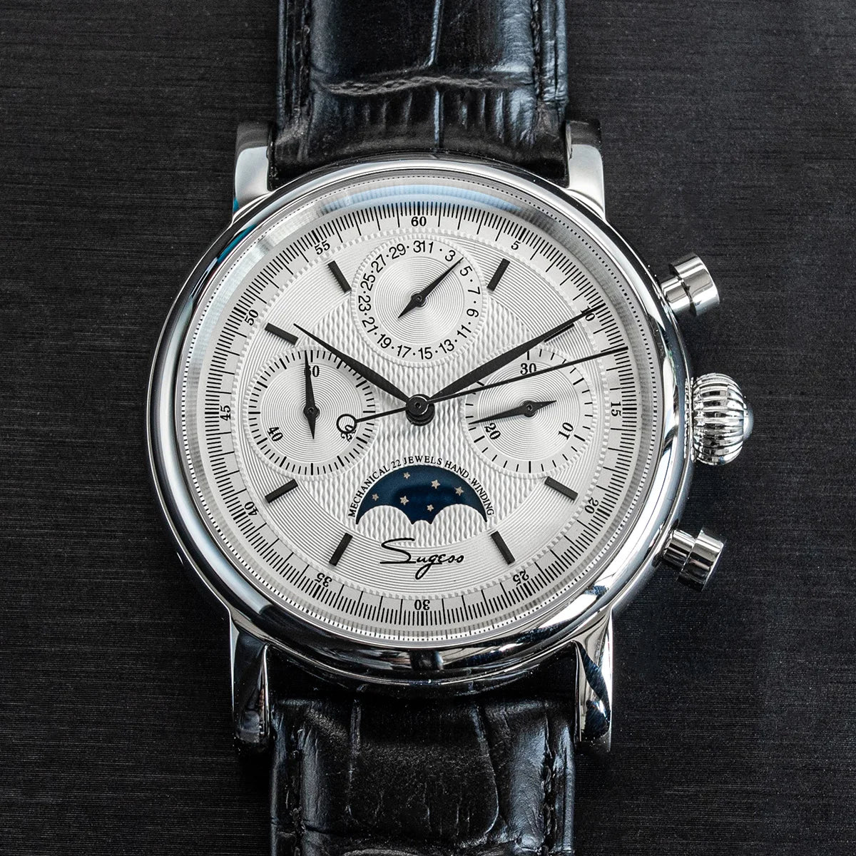 vastara sapphire sugess st1908 swanneck with technology watch 19 - classic unisex timepiece with stainless steel (USA)