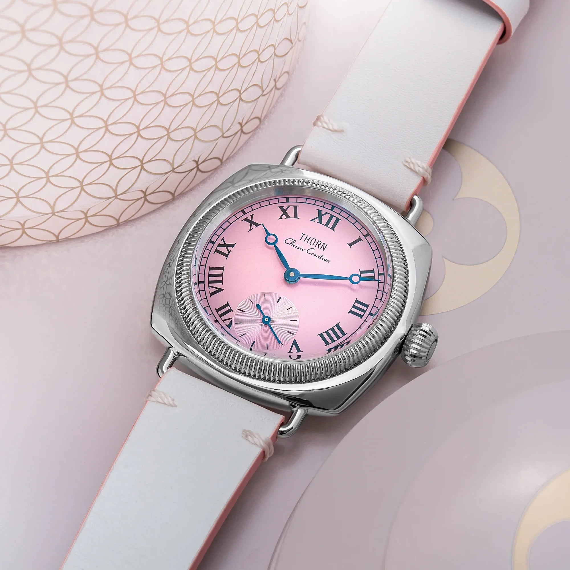 vastara thorn t002 tribute to classic oyster antique pillow shaped, retro, 's and 's couple watch 6 - casual unisex