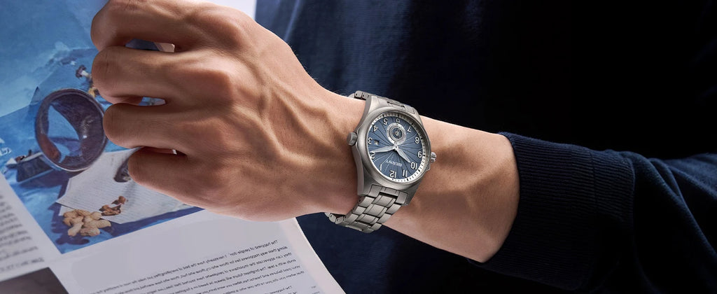 vastara berny full titanium super luminous with sapphire st1731 watch 19 - classic unisex timepiece with stainless steel