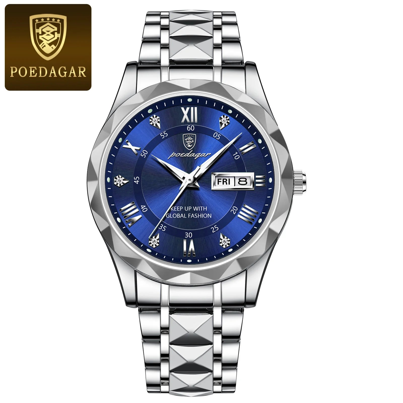 vastara poedagar business s es stainless watch 12 - business unisex timepiece with stainless steel (USA)