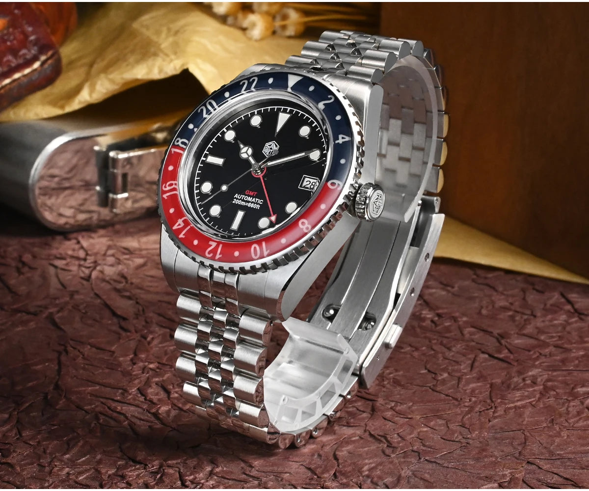 San Martin mm NH GMT Diver's Watch Men Sapphire - Product Image 17