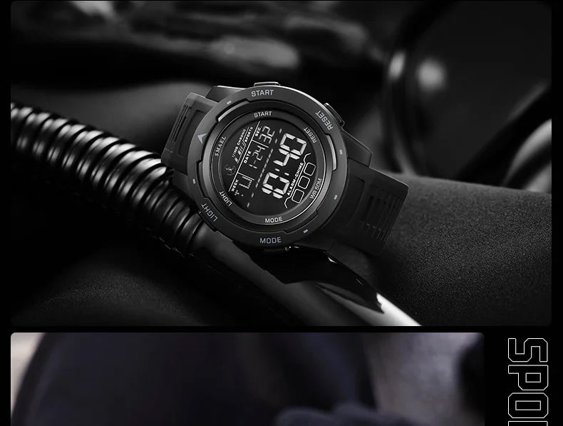 vastara smael 8105 digital es sports led wristes 's 50m digital light stop for watch 21 - sports unisex timepiece with