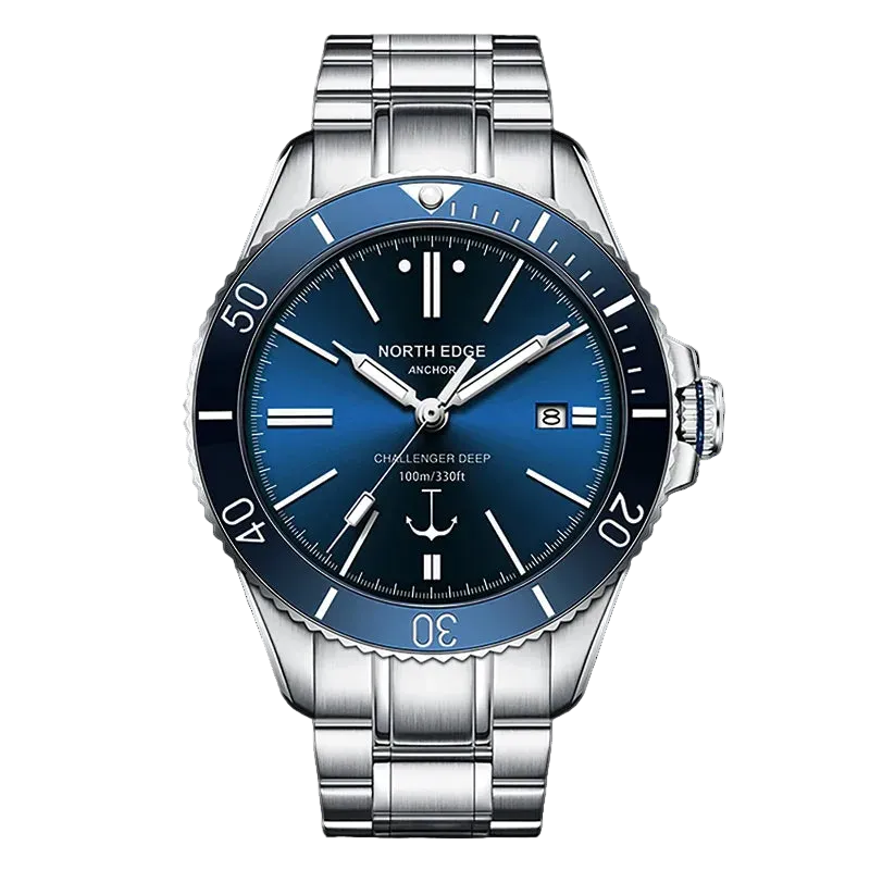 NORTH EDGE mm Men Mechanical Wristwatch Luxury - Luxury Watch with precision timepiece