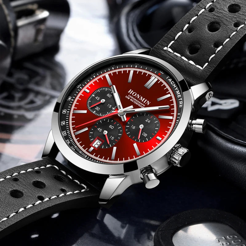 HONMIN Man Luxury Watch High Quality Waterproof - Product Image 6