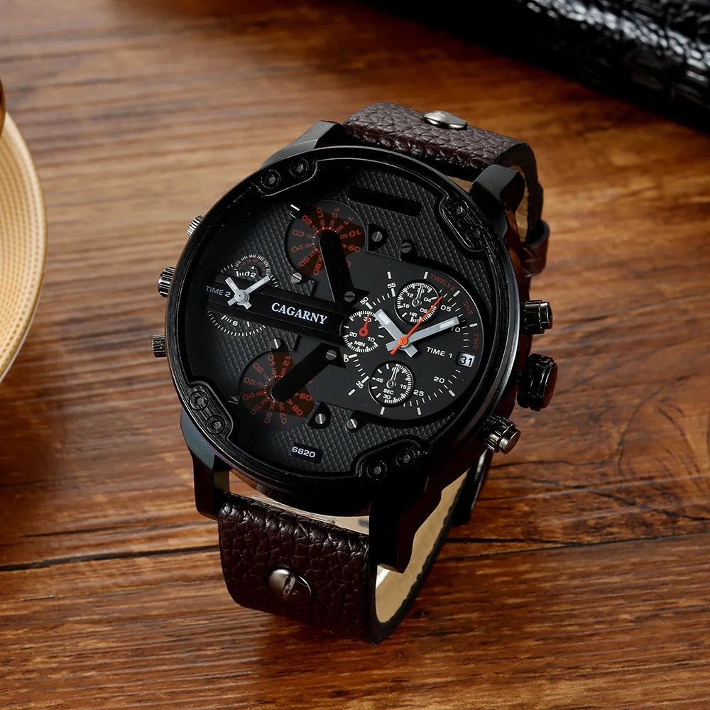 vastara cool big dial es for - genuine leather genuine leather design watch 22 - classic unisex timepiece with stainless