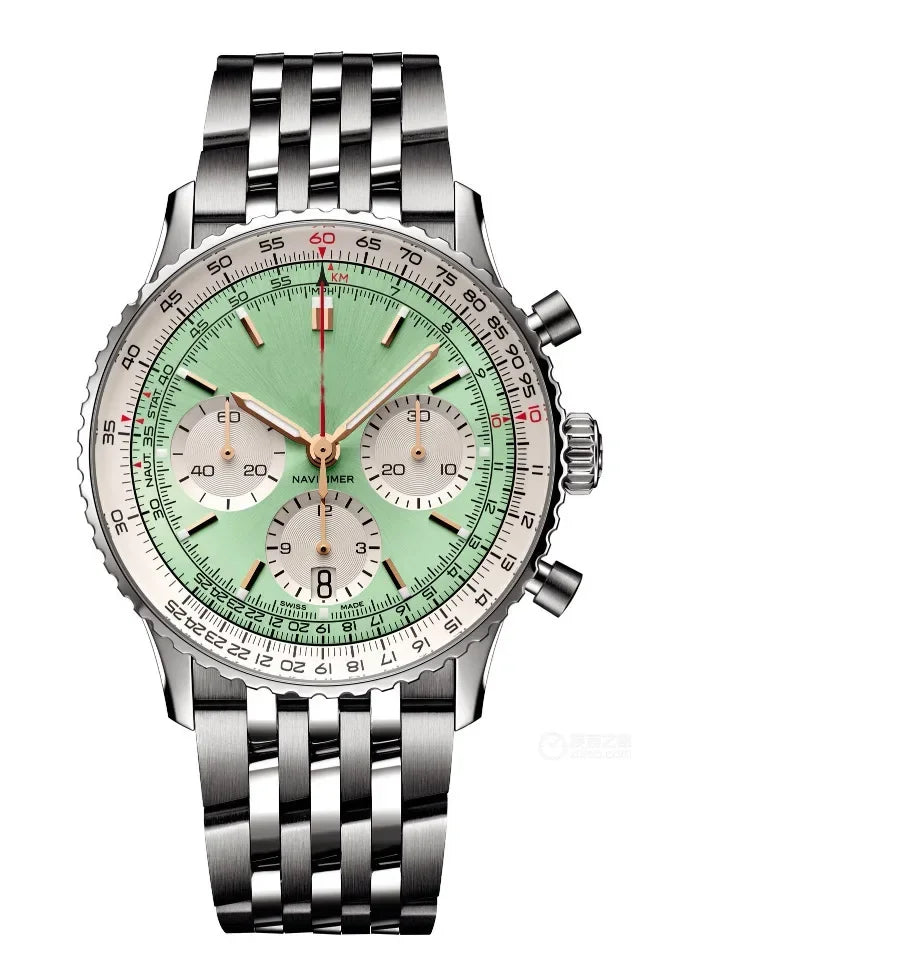 vastara original es classic multifunction stainless steel date business chronograph watch 9 - business unisex timepiece with