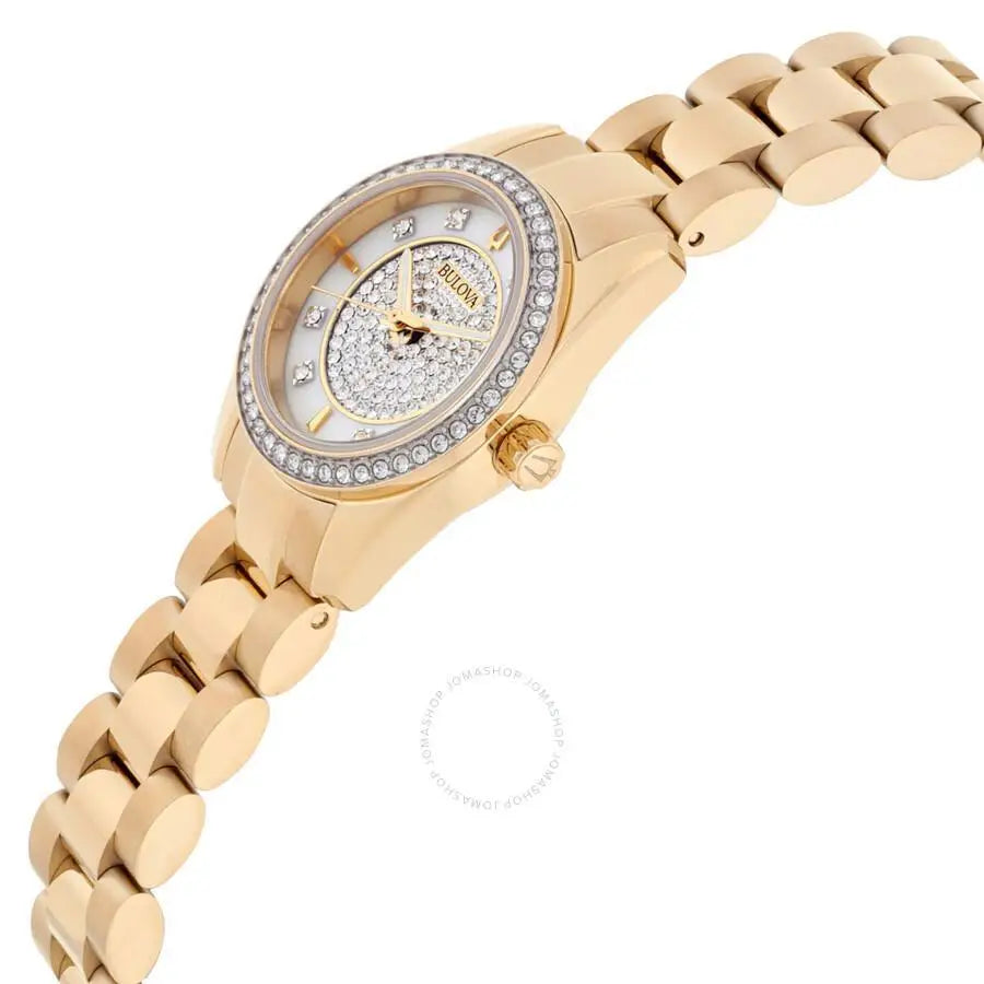 Bulova | Crystal Quartz White Dial Ladies Watch - Product Image 2