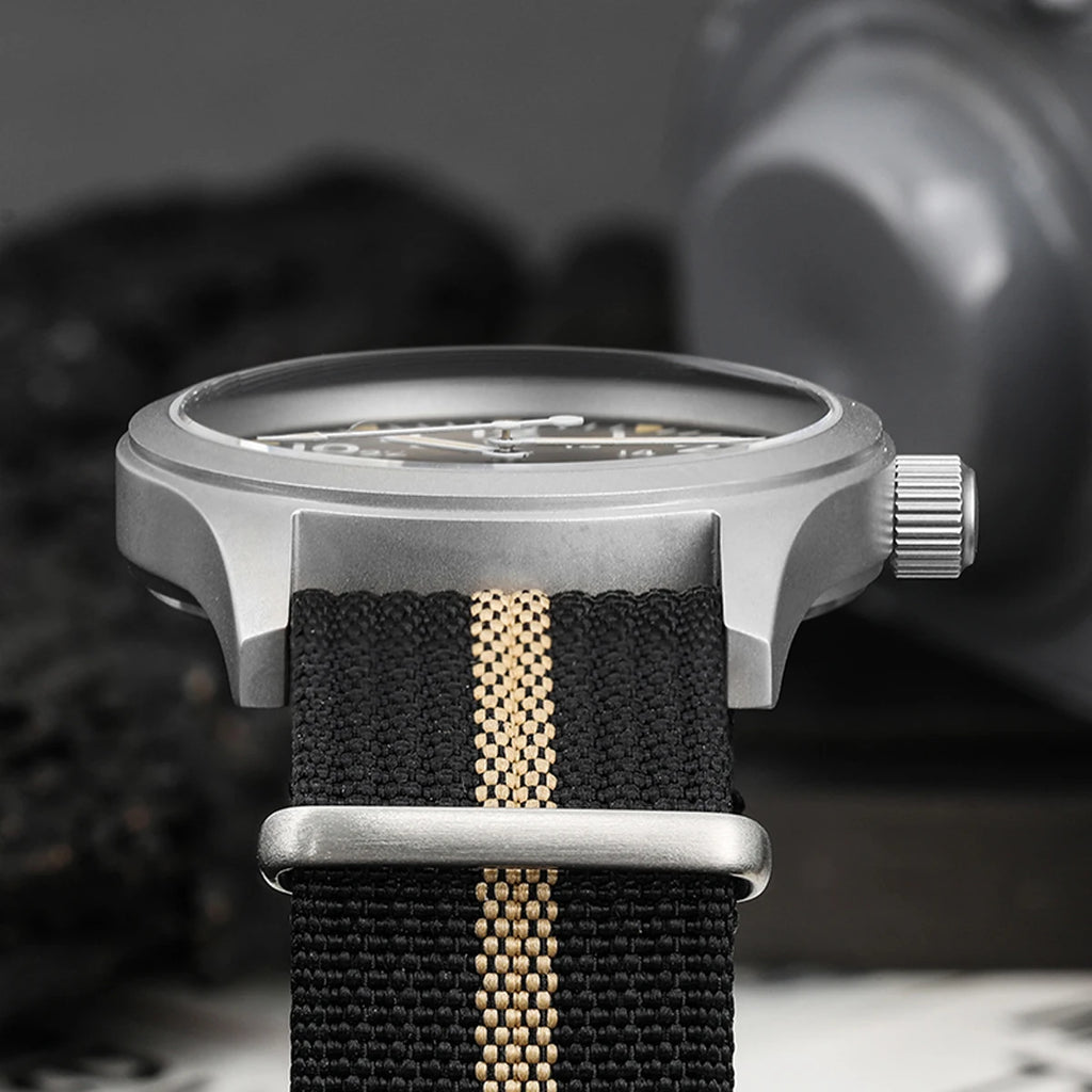 vastara - militado vintage field watch sweep second quartz watch 17 - casual luxury timepiece timepiece with waterproof (USA)