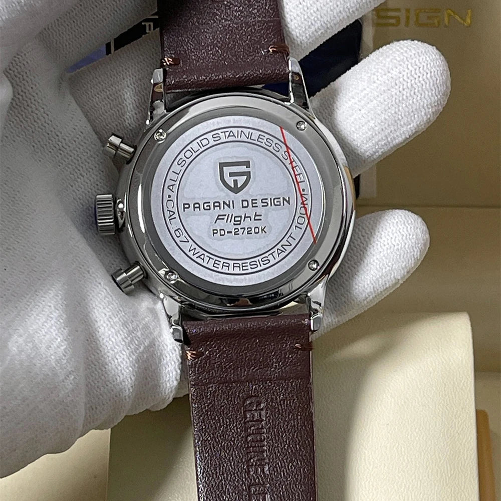 vastara - men's multi time zone watch watch 5 - casual unisex timepiece with waterproof (USA)