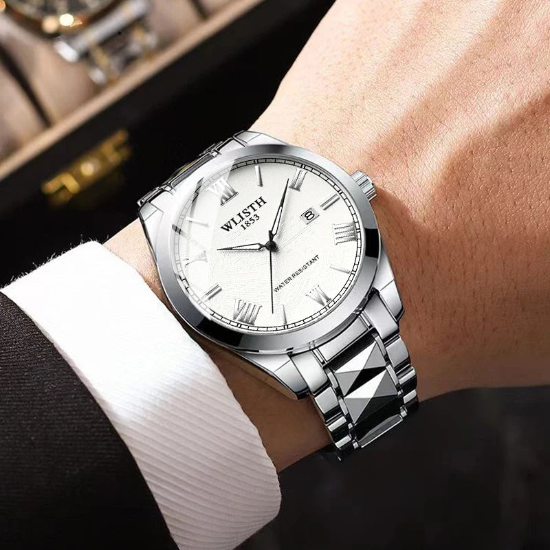 vastara ’s steel analog with design and luminous markers watch detail - reliable movement, waterproof, waterproof classic