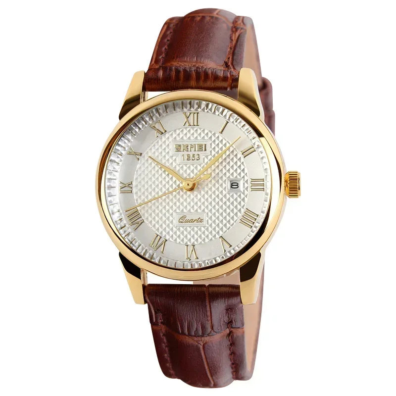 vastara skmei 9058 lovers love witness time leather strap sports wristes date clock reloj hombre watch 25 - sports unisex