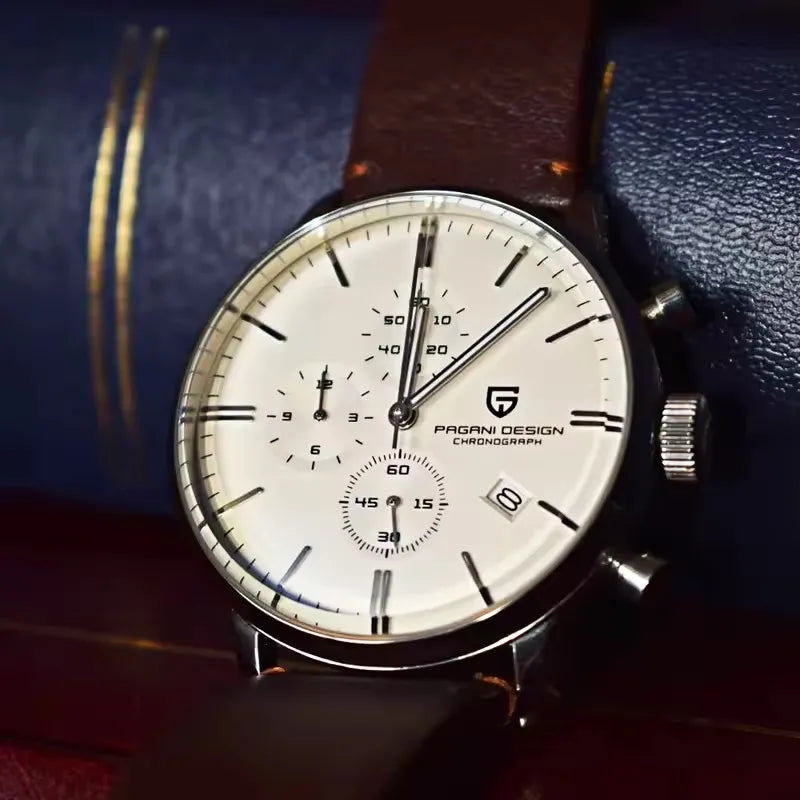 vastara - men's multi time zone watch watch detail - quartz movement movement, waterproof, waterproof casual design (USA)