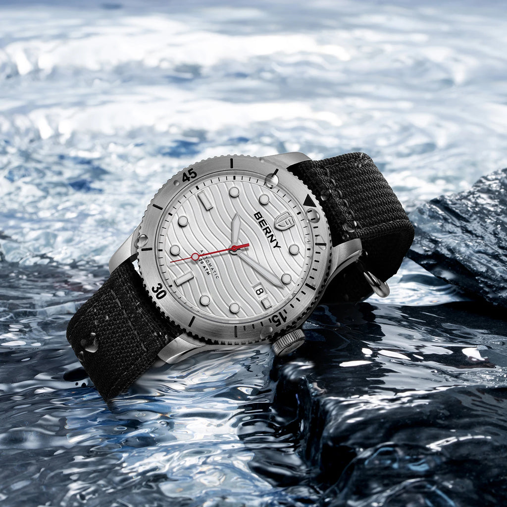 vastara berny diver for pt5000 luminous sapphire lens sport swimming diving watch 20 - classic unisex timepiece with