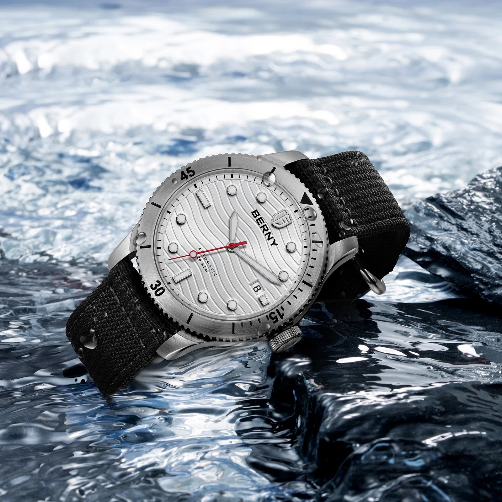 vastara berny diver for pt5000 luminous sapphire lens sport swimming diving watch 20 - classic unisex timepiece with