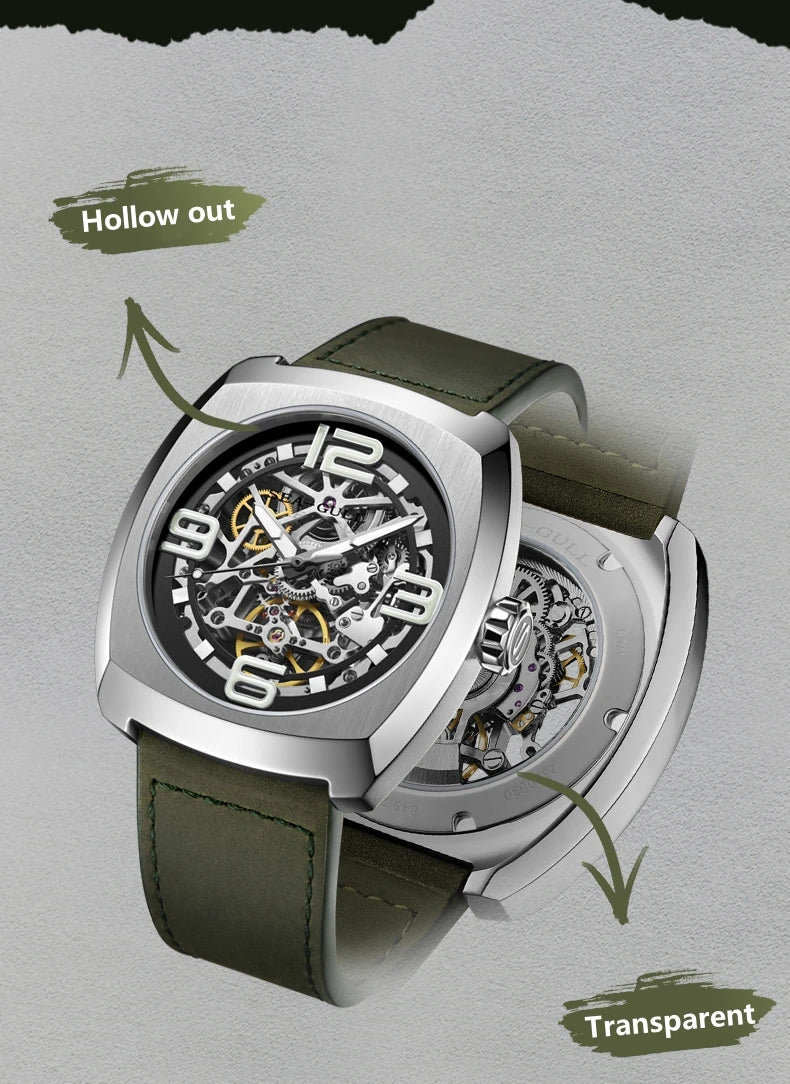 Seagull Men's Mechanical Watches MM Skeleton Dial - Product Image 14