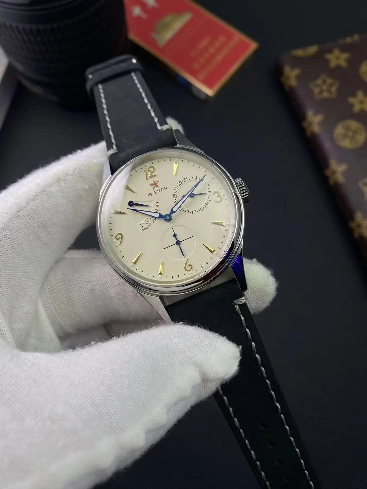 vastara sapphire seakoss 40mm pilot retro1963 mechanial seagull st1780 sapphire luminous es for watch 22 - classic unisex